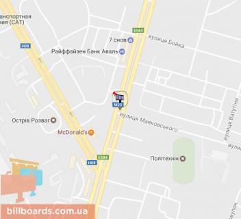 Prismatron, Prism A in Kremenchuk, 3 х 6  prosp. Svobody, 55, perekr. s st. Maakovskogo, rajon DK <<KrAZ>> i TC <<Merkurij>>, napravlenie iz centra - 108945 scheme