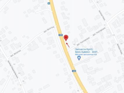 Билборд A в Песчаном, 3 х 6  Піщане, вул. Київська, біля будинку 40 схема