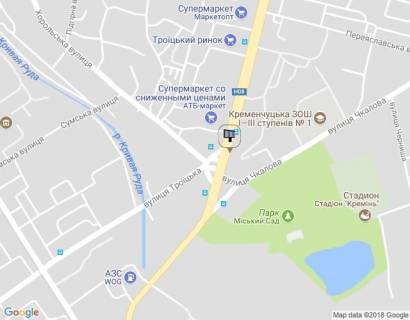 Призма A в Кременчуге, 3 х 6  Свободи просп. (кол. 60-річчя Жовтня), 8а, перехр. з вул. Троїцькою і вул. Хорольською, біля Електростанції, навпроти супермаркету «АТБ» - 145420 схема