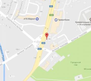Призма B в Кременчуге, 3 х 6  Свободи просп. (кол. 60-річчя Жовтня), 5, перехр. з Майора Борищака (кол. Цюрупи), район фабрики «Рошен» та завода «Кредмаш» - 87189 схема