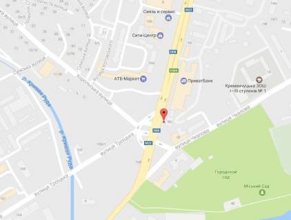 Призматрон, Призма B у Кременчуці, 3 х 6  Свободи просп. (кол. 60-річчя Жовтня), 8а, перехр. з вул. Троїцькою та вул. Хорольською, район супермаркету «АТБ» та електростанції - 87197 схема