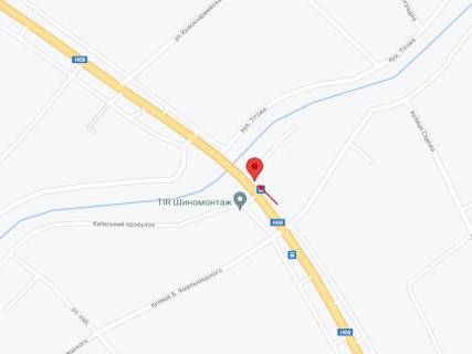 Billboard A in Kremenchuk, Peschane, 3 х 6  Pisane, st. Kiivs'ka, bila budinku 196a, r-n kafe "Vizir'", navproti STO scheme