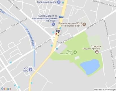 Призма A у Кременчуці, 3 х 6  Свободи просп. (кол. 60-річчя Жовтня), 8а, перехр. з вул. Троїцькою і вул. Хорольською, біля Електростанції, навпроти супермаркету «АТБ» - 108941 схема
