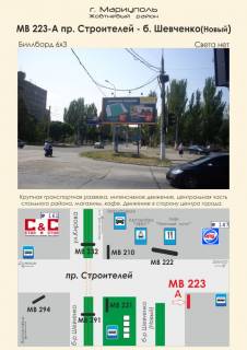 Билборд  в Мариуполе пр. Строителей - бул. Шевченко Новый фото 1