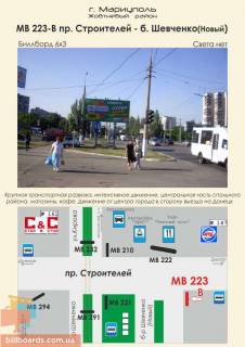 Билборд B в Мариуполе пр. Строителей - бул. Шевченко Новый фото 1
