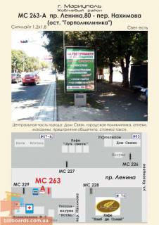 Ситилайт A в Мариуполе пр. Ленина, 80 - пер. Нахимова (ост. "Горполиклиника") фото 1