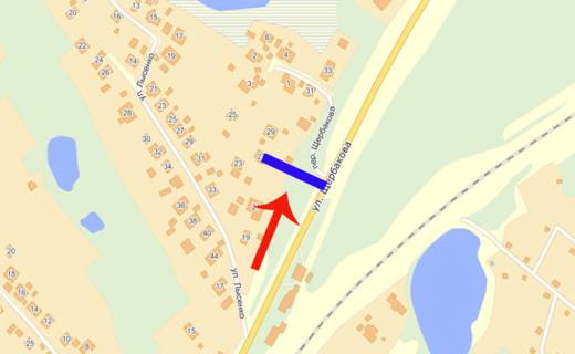 Билборд B в Фастове  ул.Щербакова 25(В)/АЗС из центра на Киев схема