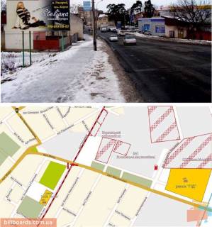 Билборд B в Мукачеве вул.Миру (міст, напрямок на ЦЕНТР) фото 1
