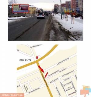 Билборд B в Мукачеве спальний р-н, Росвигово, вул.Д. Галицького фото 1