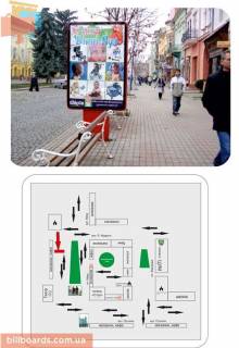 Ситилайт B в Мукачеве пл.Миру (кафе "Вікторія") фото 1