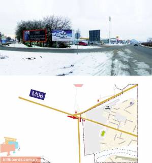 Билборд A в Мукачеве В'їзд в місто з траси Ужгород-Мукачево(пост ДАІ), розмір 3х8м. фото 1