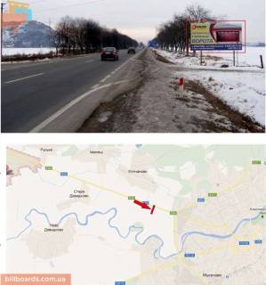 Билборд A в Мукачеве траса Чоп-Київ (Мукачівський р-н, 300м. До в'їзду в Мукачево) фото 1