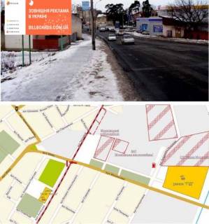 Билборд B в Мукачеве, 3х6  вул.Миру (міст, напрямок на ЦЕНТР) фото 1