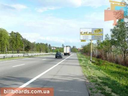Білборд, Бігборд (Борд)  A у Києві, 3х6  траса Київ-Обухів-Знаменка_км 30 + 800_правий Фото 1