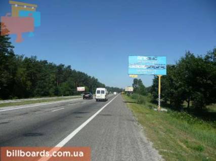 Билборд A в Киеве, 3х6  трасса Киев-Обухов-Знаменка_км 35+450_левый фото 1