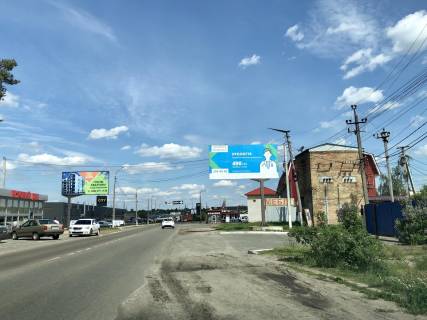 Билборд A в Ирпене вул. Чкалова (в напрямку Варшавської траси) фото 1