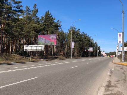 Билборд B в Ирпене вул. Університетська (в напрямку з Києва) фото 1