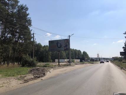 Билборд B в Ирпене вул. Соборна, в напрярямку Ірпінської траси, перед кругом фото 1