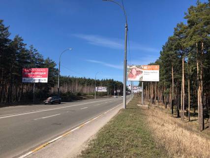 Билборд A в Ирпене вул. Університетська, перед кладовищем (400м) (в напрямку з Києва) фото 1