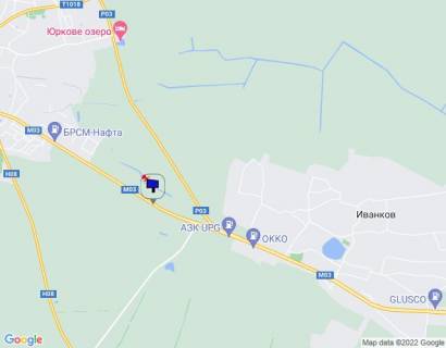 Билборд A на трассах Киевской области Харківська траса, траса М-03 "Київ-Харків", км 43+550 право, за 1.1км до розв'язки з автошляхом Р03 та АЗС Brent Oil, за 1.4км до АЗС UPG схема