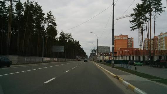 Билборд B в Ирпене вул. Університетська, біля парку Центральний (в напрямку з Києва) фото 1