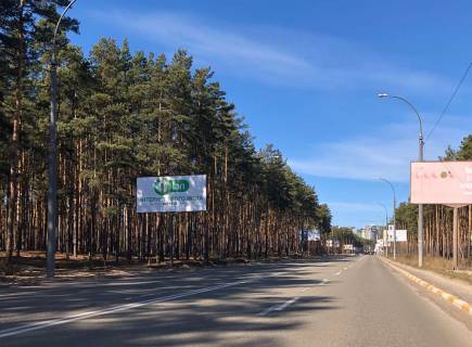 Билборд B в Ирпене вул. Університетська (в напрямку з Києва) фото 1