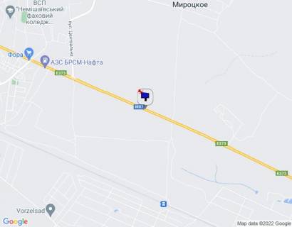 Билборд B в Немешаеве смт. Немішаєво, траса М-07 "Київ-Ковель", км 35+700 право, через 1.1км після повороту на вул. Центральна, через 1.4км після АЗС БРСМ Нафта, за 1.2км до повороту на вул. Паркова схема