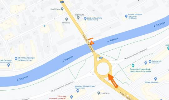 Призма A в Харькове Подільський пров. (колиш. Гамарника вул.)., 17 (до центру) (А) - 94576 схема