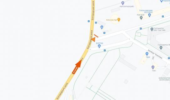 Видеоборд A в Харькове Проскури вул. - Харківське шосе (з центру) (А) - 392099 схема