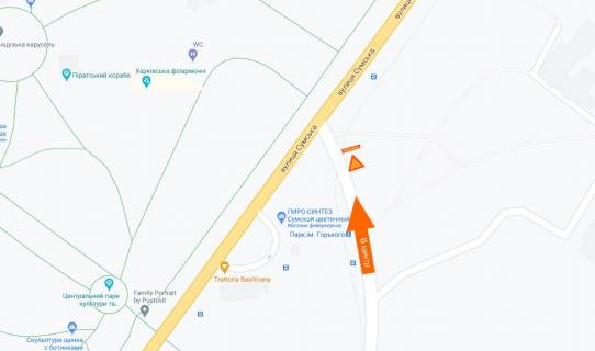 Призма A в Харькове Іподрому майдан (1 Травня майдан) - Сумська вул. (до Сумської вул.) (А) - 566973 схема