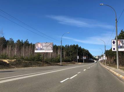 Билборд B в Ирпене, 6*3  вул. Університетська (в напрямку з Києва) фото 1