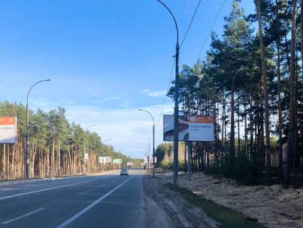 Билборд A в Ирпене, 6*3  вул. Університетська, за кладовищем (200м) (в напрямку Києва) фото 1