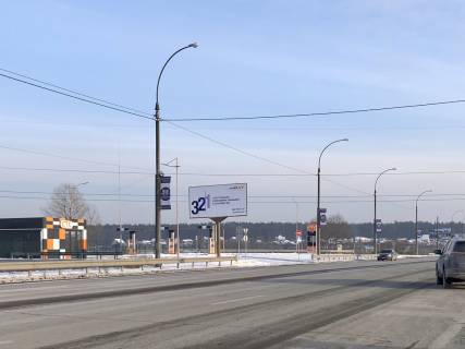 Билборд B в Ирпене, 6*3  виїзд з Ірпеня на Ірпінську трасу, вздовж мосту через р. Ірпінь, перед Романівкою, біля АЗС фото 1