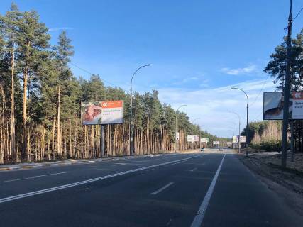 Билборд B в Ирпене, 6*3  вул. Університетська, за кладовищем (200м) (в напрямку Києва) фото 1
