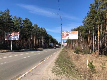 Билборд A в Ирпене, 6*3  вул. Університетська, перед кладовищем (200м) (в напрямку з Києва) фото 1