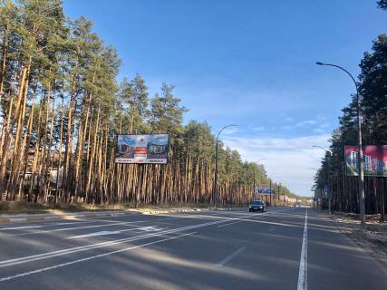 Билборд B в Ирпене, 6*3  вул. Університетська, за кладовищем (100м) (в напрямку Києва) фото 1