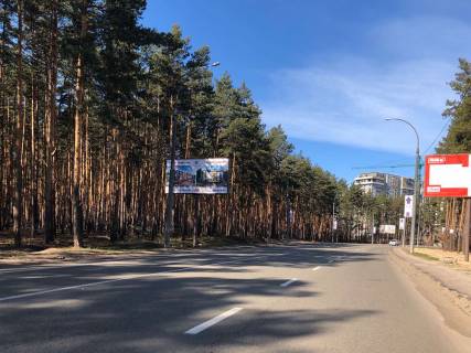 Билборд B в Ирпене, 6*3  вул. Університетська, за кладовищем (100м) (в напрямку з Києва) фото 1