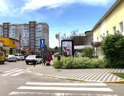 Билборд A в Ирпене, 120*172  вул. Д.Попова ( Управління соц.захисту) фото 1