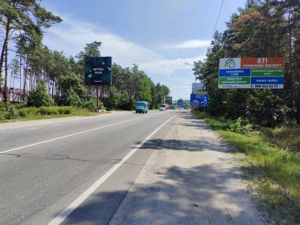 Билборд B в Гостомеле, 6*3  траса Київ-Ковель (праворуч), в напрямку Києва, перед поворотом в смт. Госмтомель фото 1