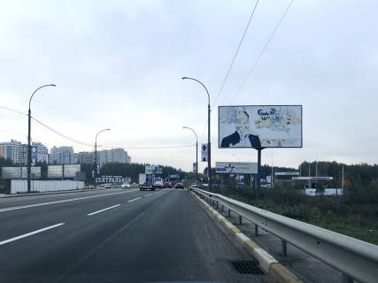 Билборд A в Ирпене, 6*3  в'їзд в Ірпінь з Ірпінської траси, вздовж мосту через р. Ірпінь, перед кругом фото 1