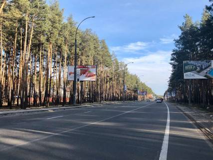 Билборд B в Ирпене, 6*3  вул. Університетська, перед кладовищем (100м) (в напрямку Києва) фото 1