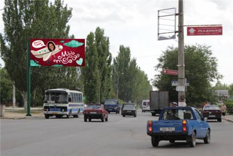 Билборд B в Николаеве, 3х6  Богоявленський просп. (Жовтневий просп.), напротив с-та Фуршет фото 1