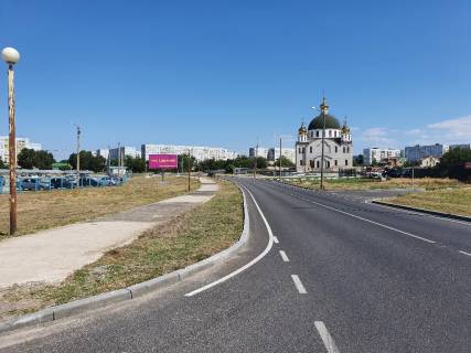Билборд B в Энергодаре, 3x6  ул.Курчатова (в рай. автостоянки, въезд на улицу)                         фото 1