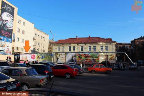 Билборд A в Запорожье пр. Ленина, 147 ТЦ «Украина», стоянка, размер 3х6 м. фото 1