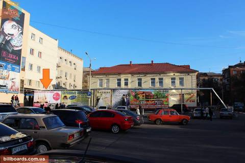 Билборд A в Запорожье пр. Ленина, 147 ТЦ «Украина», стоянка, размер 3х6 м. фото 1