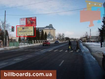 Билборд B в Крихівці, 3х6  Крихівецька 104 фото 1