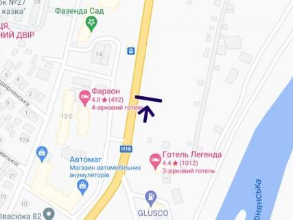 Билборд A в Ивано-Франковске, 3х6  Івасюка (готель Легенда) схема