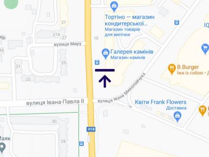 Билборд A в Ивано-Франковске, 3х6  Івасюка Епіцентр,Арсен (зупинка) схема