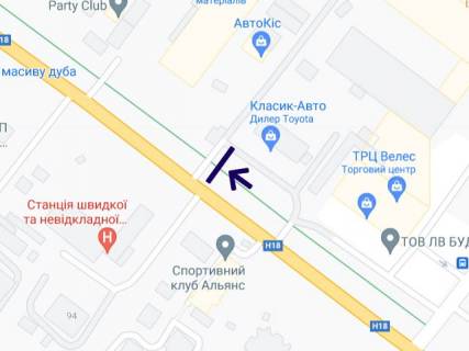 Билборд A в Ивано-Франковске, 3х6  Надрічна (автосалон Тойота) схема