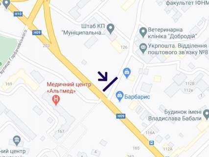 Билборд B в Ивано-Франковске, 3х6  Галицька-120а схема